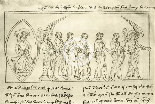 'Oliphants and crots; Scriptum super apocalypsim, from the end of the fourteenth century.', 1948. Artist: Unknown.