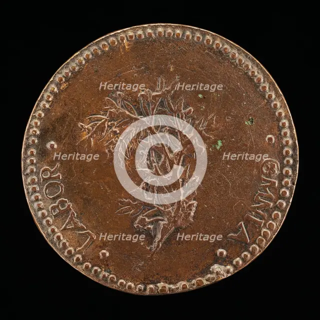 Olive Branch [reverse], probably 1573. Creator: Gaspare Romanelli.