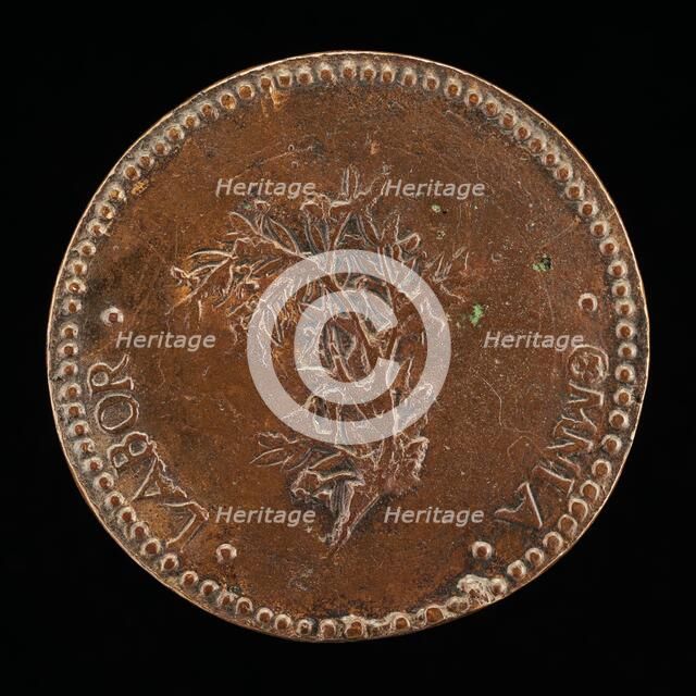 Olive Branch [reverse], probably 1573. Creator: Gaspare Romanelli.