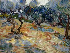 Olive Trees, 1889. Creator: Gogh, Vincent, van (1853-1890)