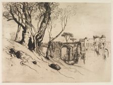 Olive Trees of the Riviera, c. 1875. Creator: Samuel Colman (American, 1832-1920)