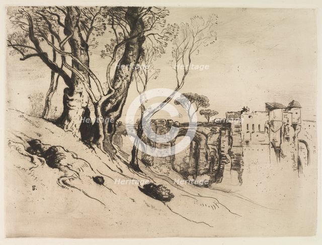 Olive Trees of the Riviera, c. 1875. Creator: Samuel Colman (American, 1832-1920).