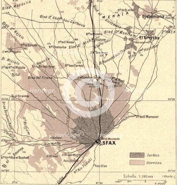 ''Olivettes de Sfax; Afrique du nord', 1914. Creator: Unknown.