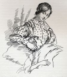 Oliver and Miss Rose, c1900. Creator: Harold Copping