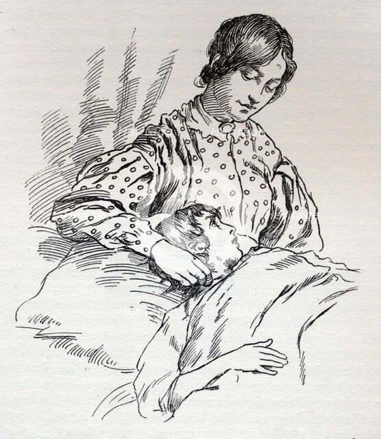 Oliver and Miss Rose, c1900. Creator: Harold Copping.