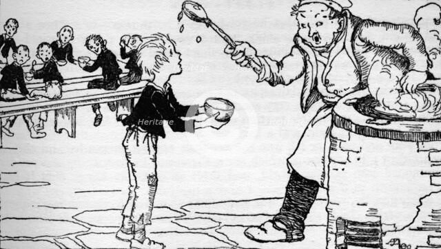 'Oliver Asks For More', 1937. Artist: Anne Anderson.