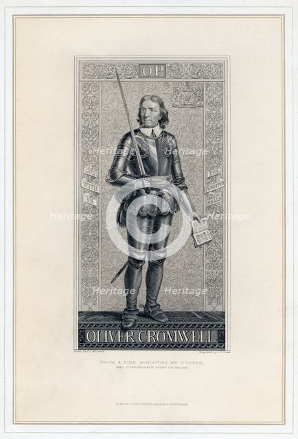Oliver Cromwell (1599-1658), 19th century.Artist: JJ Crew