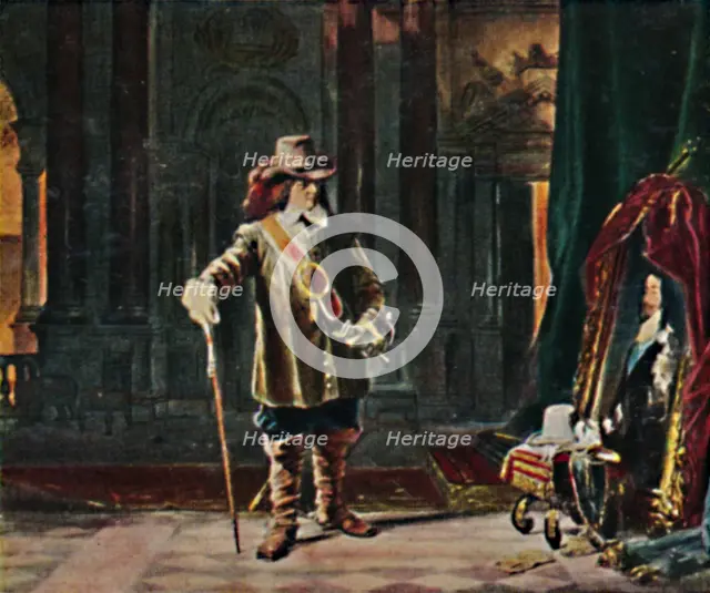 'Oliver Cromwell 1599-1658. - Gemälde von Schrader', 1934. Creator: Unknown.