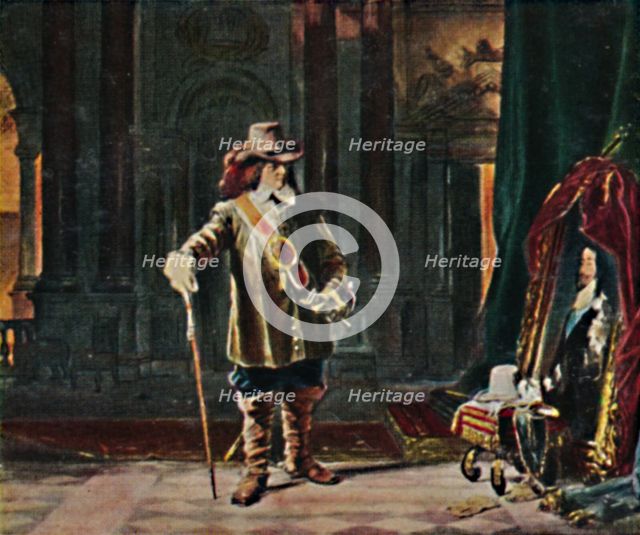 'Oliver Cromwell 1599-1658. - Gemälde von Schrader', 1934. Creator: Unknown.