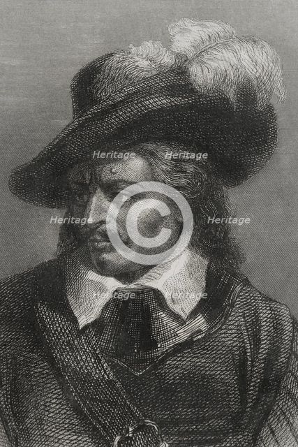 Oliver Cromwell, (1599-1658), Lord Protector of Great Britain, (1653-1658), 1856.  Creator: Unknown.