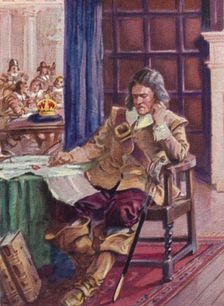 Oliver Cromwell (1599-1658) refusing the Crown 1937