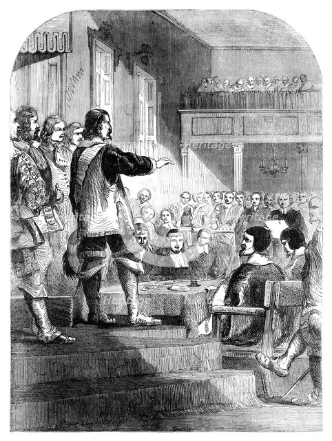Oliver Cromwell (1599-1658) refusing to accept the crown, c1902. Artist: Unknown