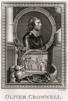 Oliver Cromwell 1775. Creator: T Cook