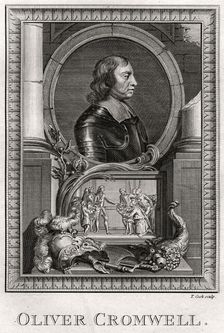 Oliver Cromwell 1775. Creator: T Cook