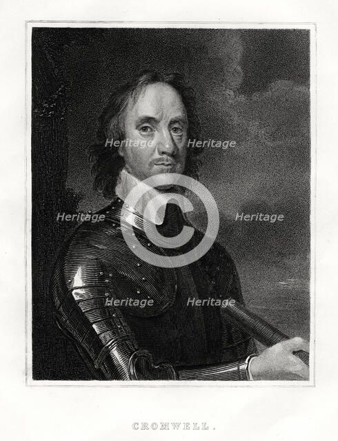 Oliver Cromwell, 1860.  Creator: Unknown.