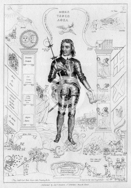 Oliver Cromwell as Christ, c1650s(?).  Creator: Unknown.