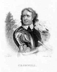 Oliver Cromwell, English military leader and politician, 19th century. Creator: Edwards