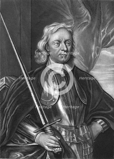 ''Oliver Cromwell, Lord Protector; Obit 1658', 1813. Creator: Robert Dunkarton.