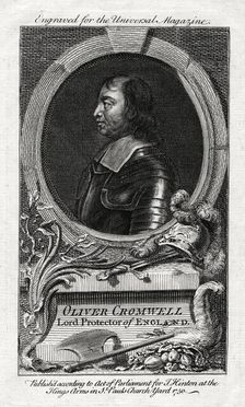 Oliver Cromwell, Lord Protector of England, 1750. Creator: Unknown