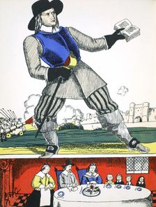 Oliver Cromwell, Lord Protector of Great Britain and Ireland from 1653-1658, (1932). Artist: Rosalind Thornycroft