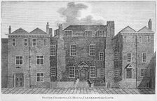 Oliver Cromwell's House, Clerkenwell Close London, 19th century. Creator: Unknown