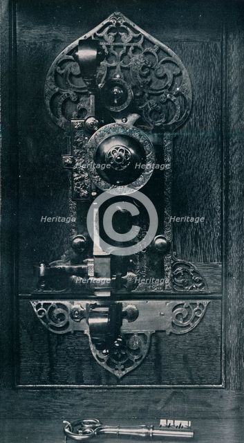 Oliver Cromwell's Portable Steel Lock, c17th century, (1904). Artist: Unknown