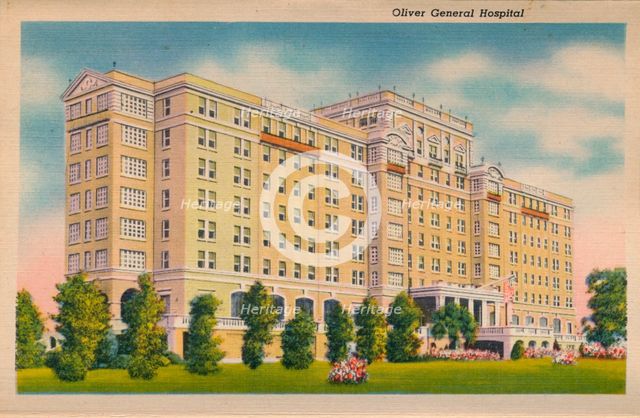 Oliver General Hospital, Augusta, Georgia, 1943. Artist: Unknown