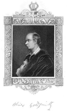 Oliver Goldsmith, Irish-born British playwright