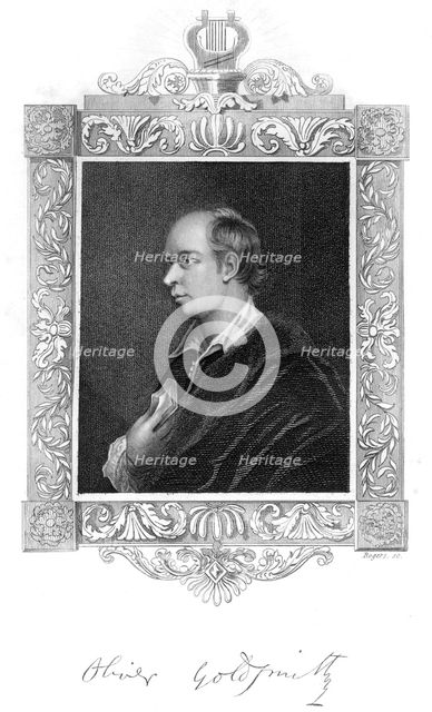 Oliver Goldsmith, Irish-born British playwright. Artist: Unknown