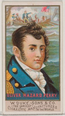 Oliver Hazard Perry, from the series Great Americans (N76) for Duke brand cigarettes, 1888., 1888. Creator: Unknown