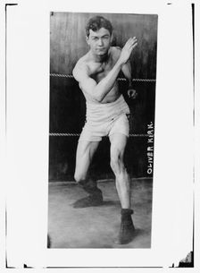 Oliver Kirk, American boxer and two-time Olympic gold medal winner, between c1910 and c1915. Creator: Bain News Service