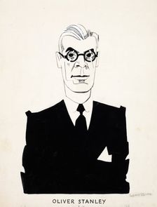 Oliver Stanley, between 1939 and 1946. Creators: Central Office of Information, John Musgrave-Wood