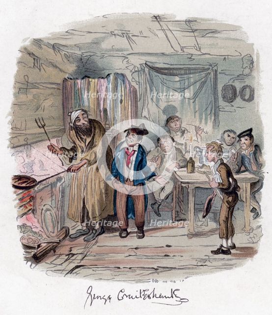 'Oliver Twist', c1838.Artist: George Cruikshank