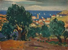 Olives at Collioure 1911. Artist: James Dickson Innes