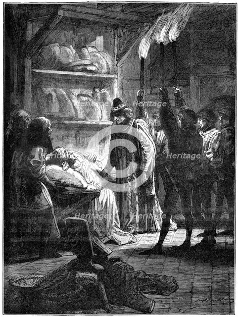 Olivier de Clisson tells the king who tried to assassinate him, 1898. Artist: Unknown