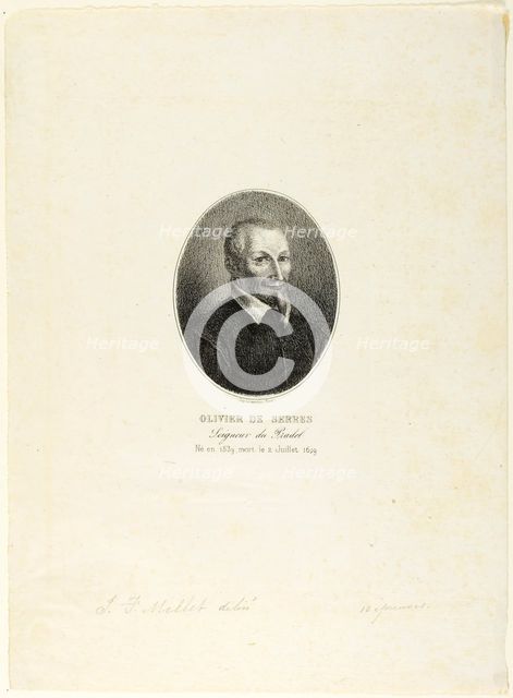 Olivier de Serres, 1858. Creator: Jean Francois Millet.