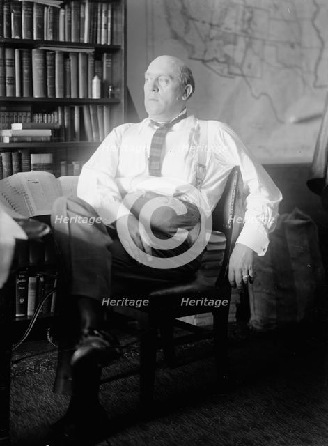 Ollie M. James, Rep. from Kentucky, at Desk, 1912.  Creator: Harris & Ewing.