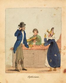 Optician 1818. Artist: John Harris