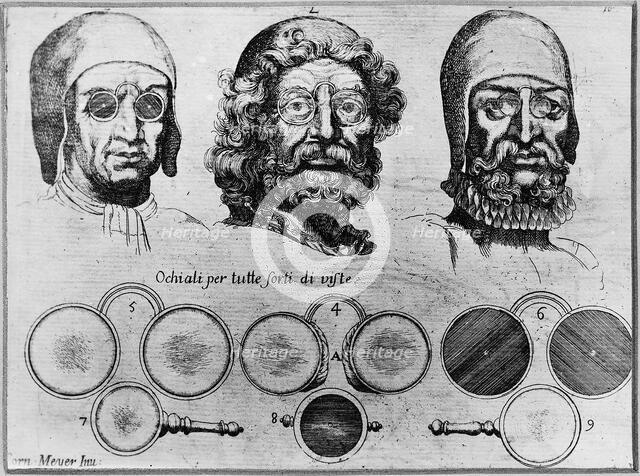 Optics. From: L'Arte di restituire a Roma tralasciate Navigazione..., 1685. Artist: Meijer (Meyer), Cornelis Jansz. (1629-1701)