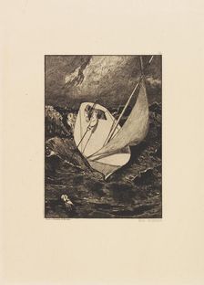 Opus VI, from Paraphrase on the Finding of a Glove, 1881. Creator: Klinger, Max (1857-1920)