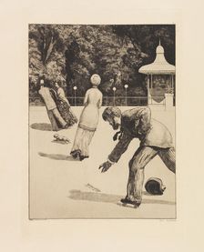 Opus VI, from Paraphrase on the Finding of a Glove, 1881. Creator: Klinger, Max (1857-1920)