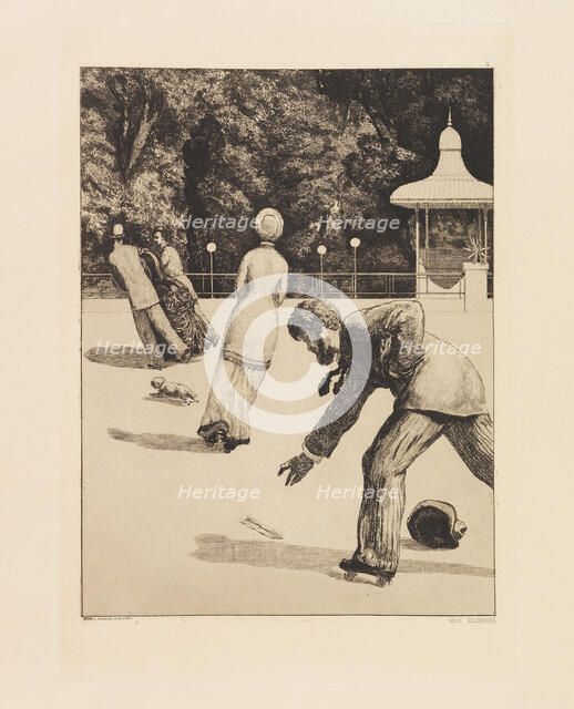 Opus VI, from Paraphrase on the Finding of a Glove, 1881. Creator: Klinger, Max (1857-1920).