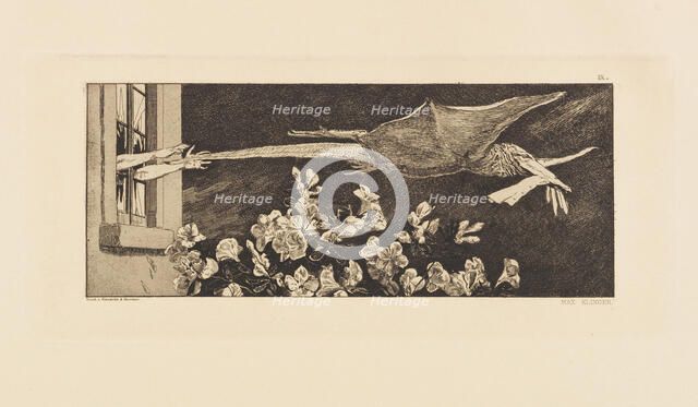 Opus VI, from Paraphrase on the Finding of a Glove, 1881. Creator: Klinger, Max (1857-1920).