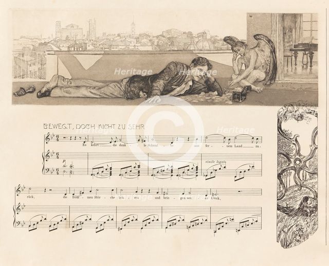 Opus XII, "Brahms Phantasy", 1894. Creator: Klinger, Max (1857-1920).
