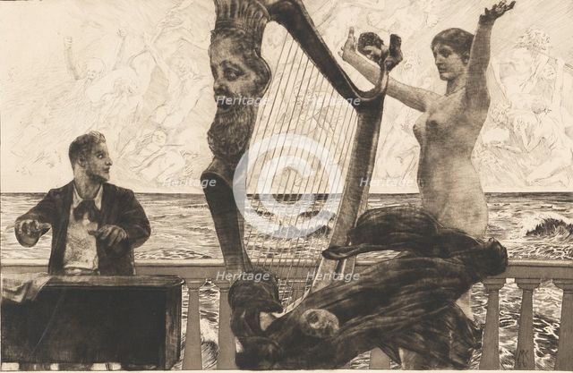 Opus XII, "Brahms Phantasy", 1894. Creator: Klinger, Max (1857-1920).