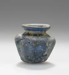 Opaque blue Miniature pot, 1st-2nd century A.D. Creator: Unknown