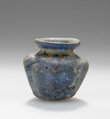 Opaque blue Miniature pot, 1st-2nd century A.D. Creator: Unknown