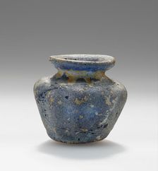 Opaque blue Miniature pot, 1st-2nd century A.D. Creator: Unknown