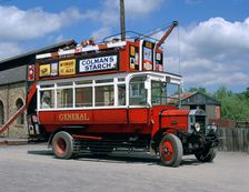 Open top bus, Beamish Museum, Stanley, County Durham