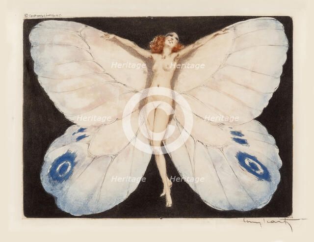 Open Wings, 1936. Creator: Icart, Louis Justin Laurent (1888-1950).